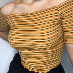 Off The Shoulder Crop Top